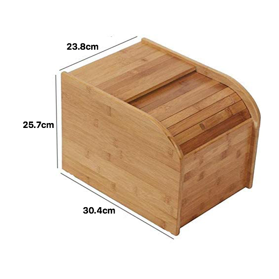 Bamboo Rice Grain Cereal Storage Box - 5kg capacity - Medium