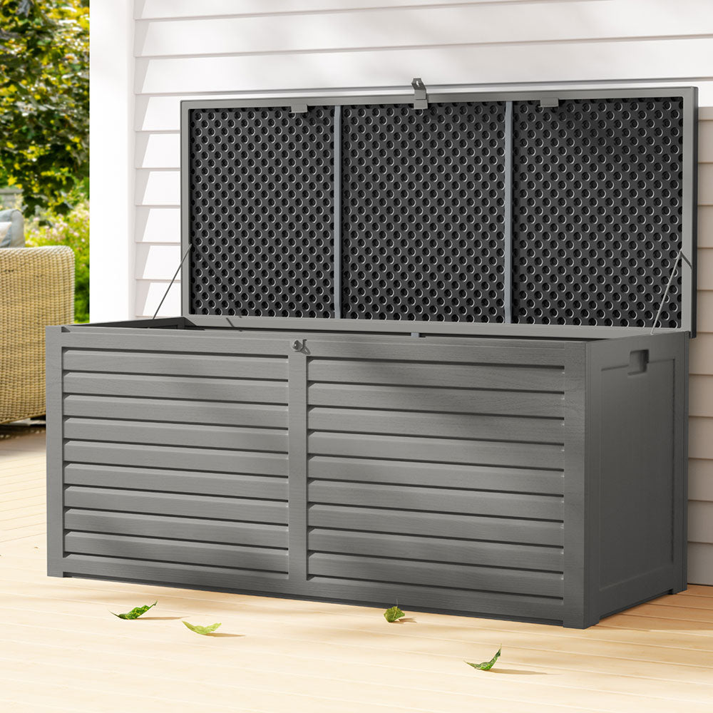Gardeon Outdoor Storage Box 490L Bench Seat Indoor Garden Toy Tool Sheds Chest