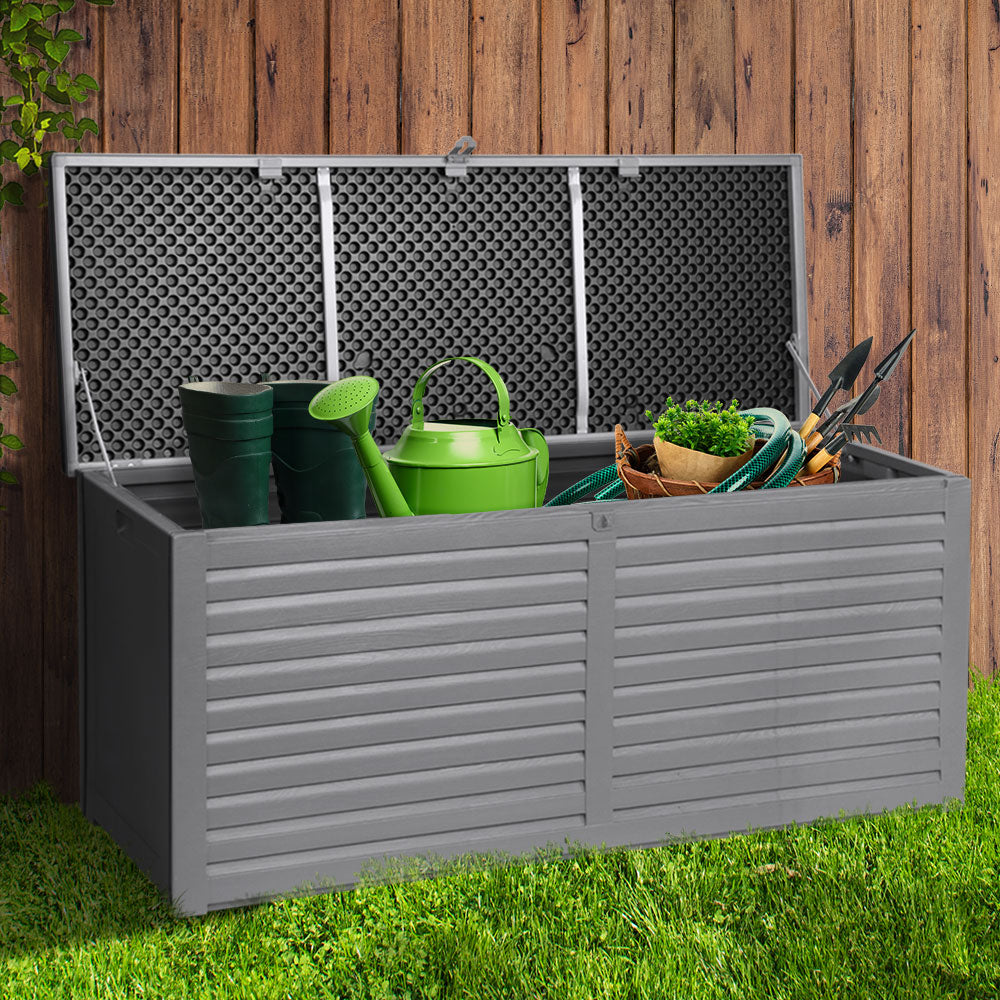 Gardeon Outdoor Storage Box 490L Bench Seat Indoor Garden Toy Tool Sheds Chest